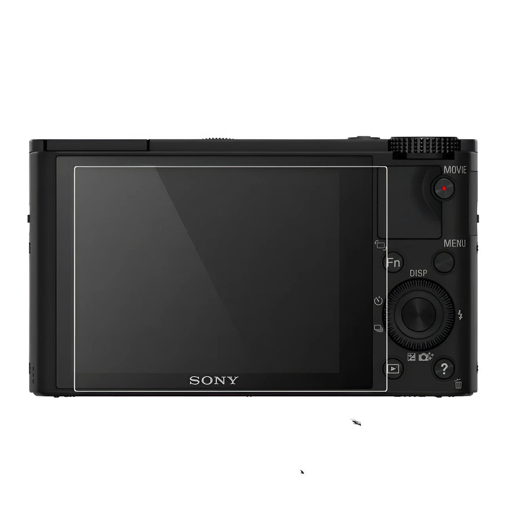 White tempered glass screen protector with 2.5D edge sweep for Sony A6400 camera