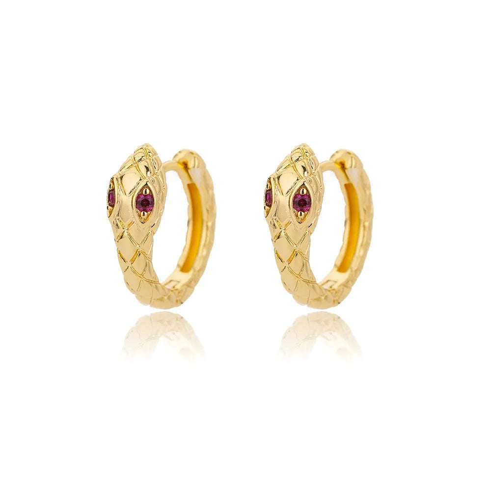 Copper butterfly earrings with irregular geometric design combining heart, bow and star shapes in diamond colour treatment