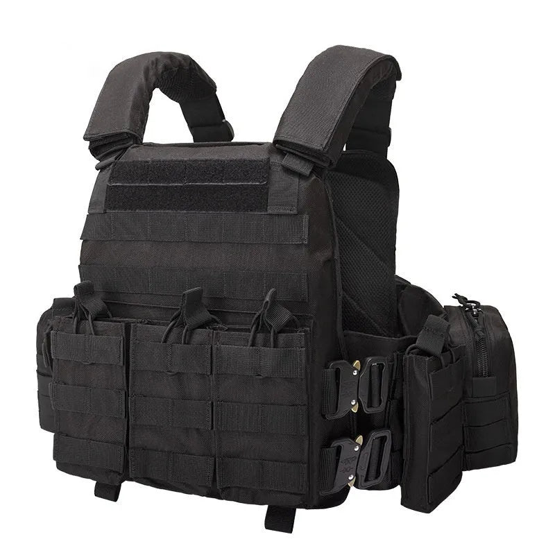 Men's camouflage tactical vest for outdoor training and shooting sports