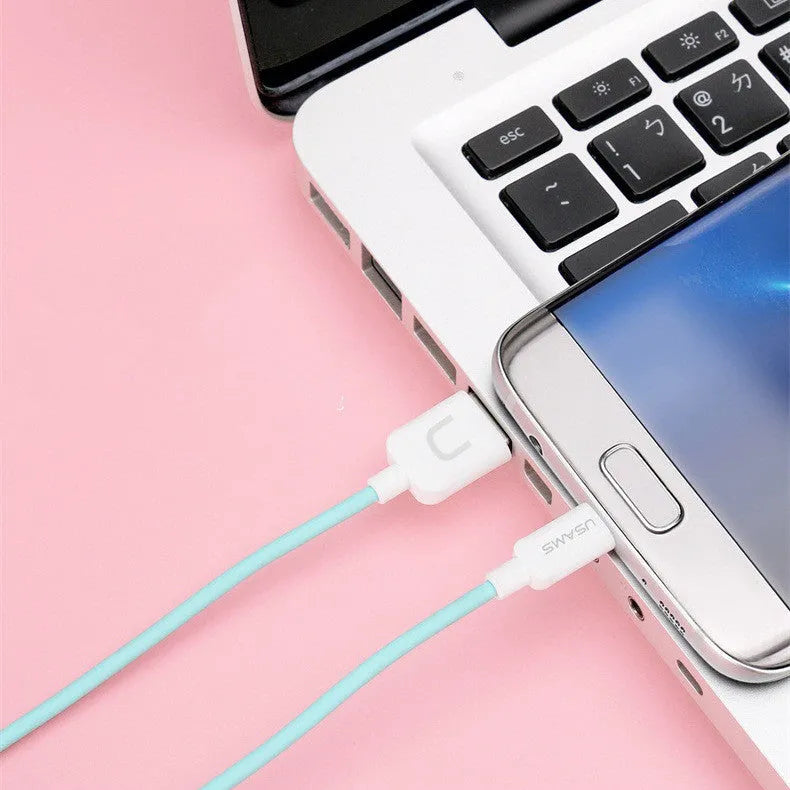 USB cable 1m length single head for Android phone charging in black