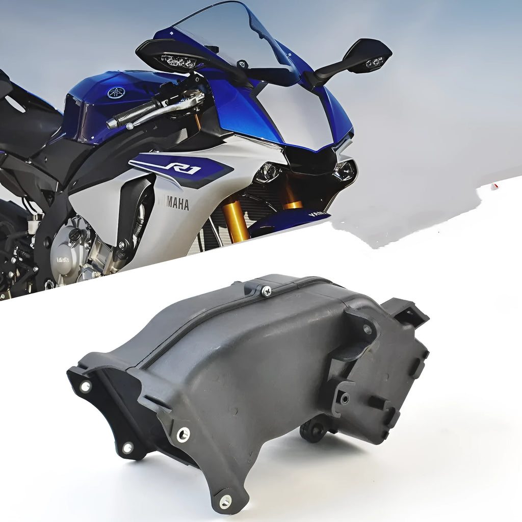 Black motorcycle ventilation pipe measuring 280mm x 170mm x 160mm for Yamaha intake systems
