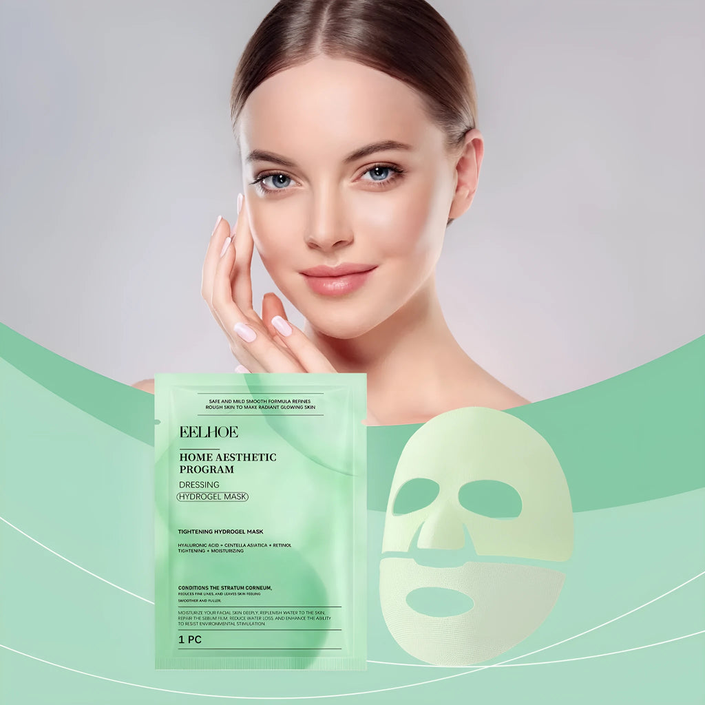 Retinol hydrating face mask with hyaluronic acid and Centella asiatica extract in single and four-piece pack