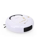 Lazy Smart floor sweeping robot vacuum cleaner in black, blue, or white colour on hard flooring.