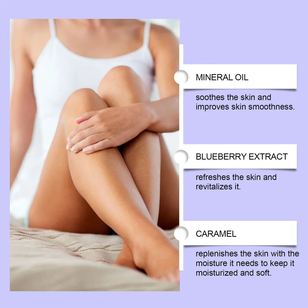 Blueberry caramel body scrub cream 100g mild exfoliating walnut shell powder universal skin type