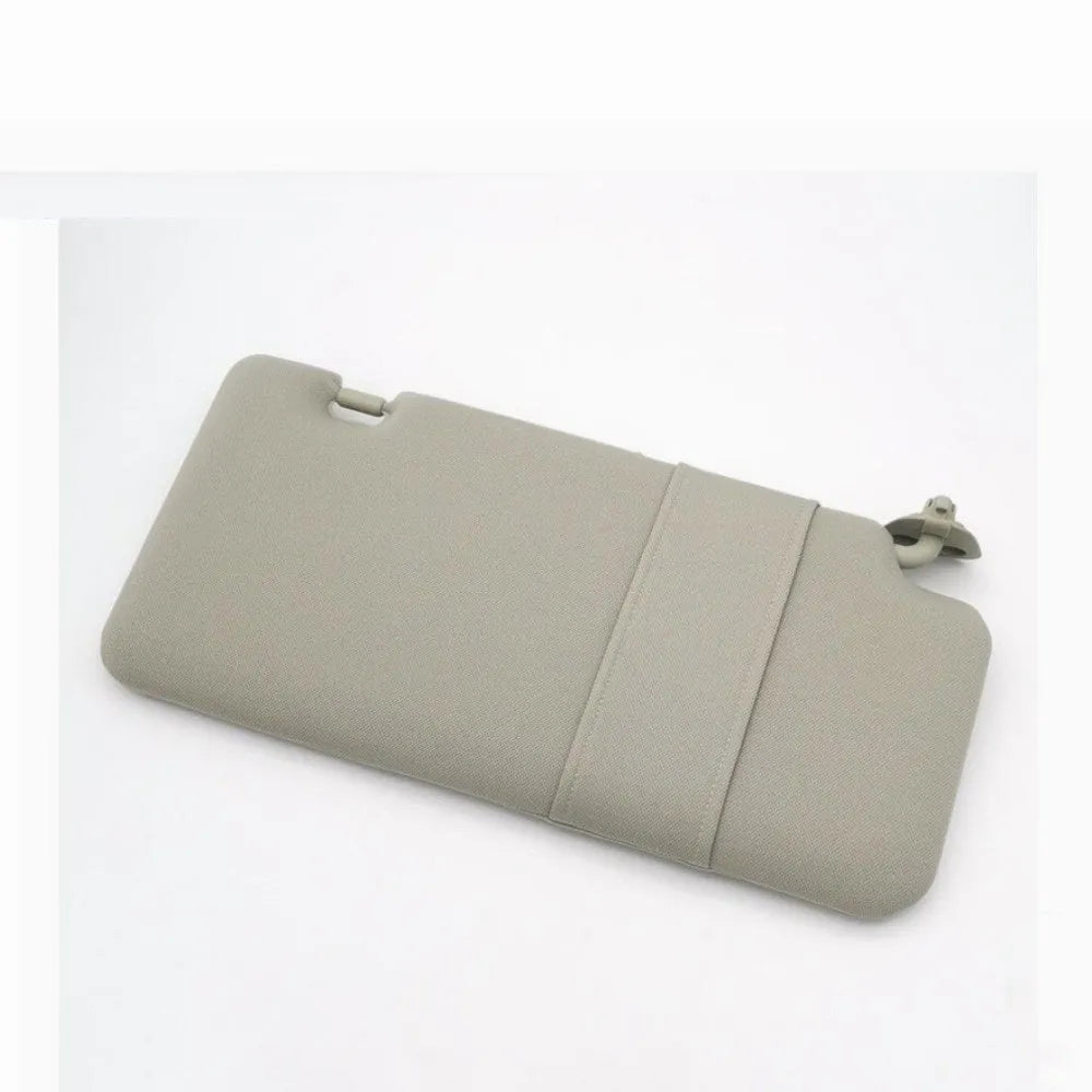 Beige sun visor with flip-down cosmetic mirror for Nissan Lida 2005-2012