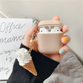 Silicone protective case for Apple AirPods 2 wireless earbuds in photographic colour design
