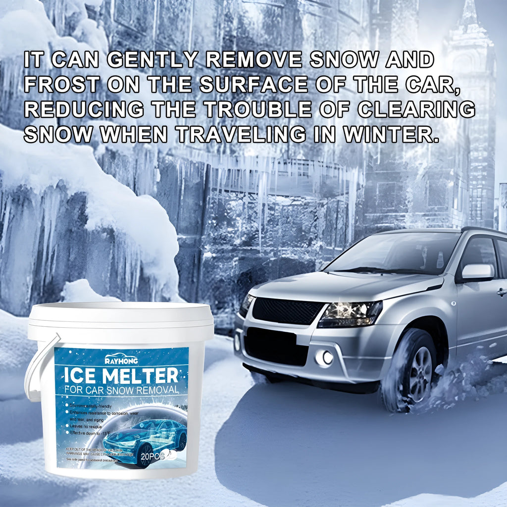 20 car deicing effervescent tablets for windscreen frost removal