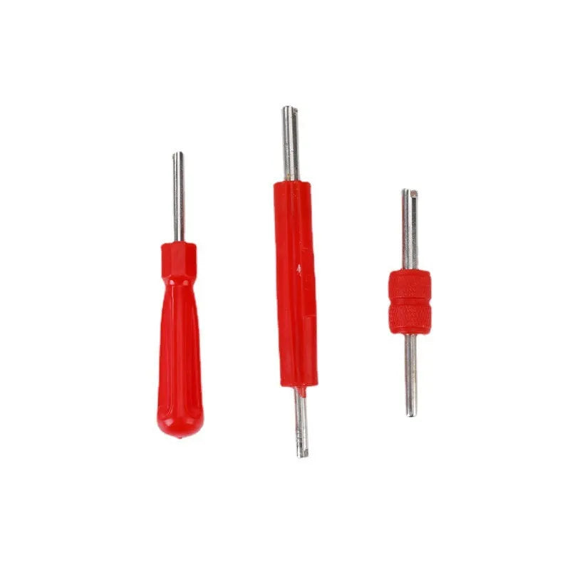 Single-head aluminium alloy twist valve wrench tool in one of three colour style options.