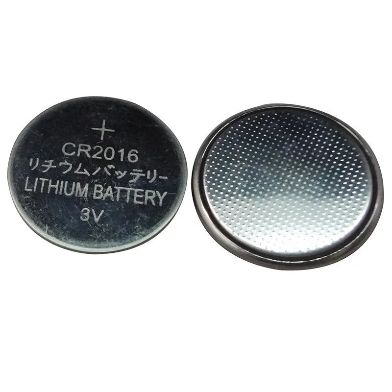 3V button battery CR2032 alkaline cell 20mm diameter on white background
