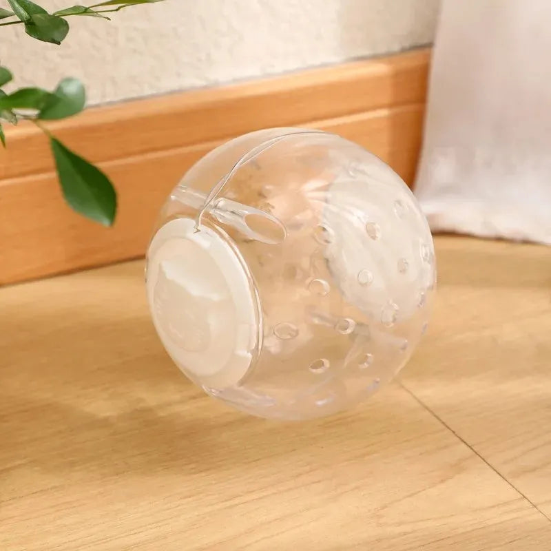 11.5cm slow feeding ball for dogs and cats in blue colour on white background