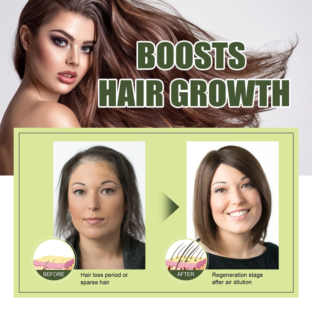 60ml bottle of hair care anti-fall repair essential oil for dry and manic hair.