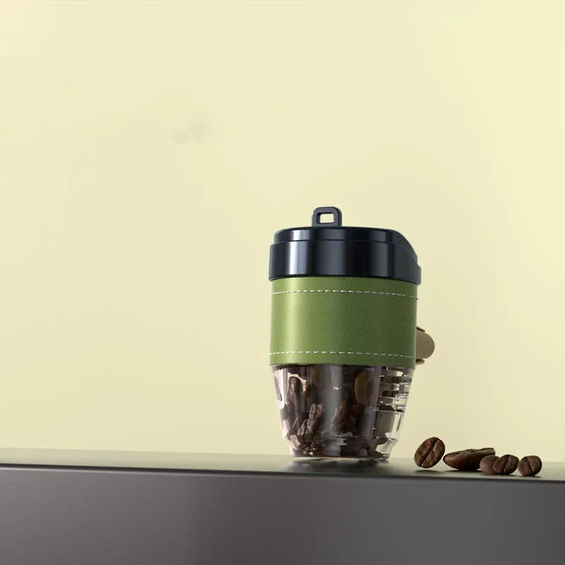 Solid coffee beans car perfume air freshener in plastic coffee cup design showing colour options