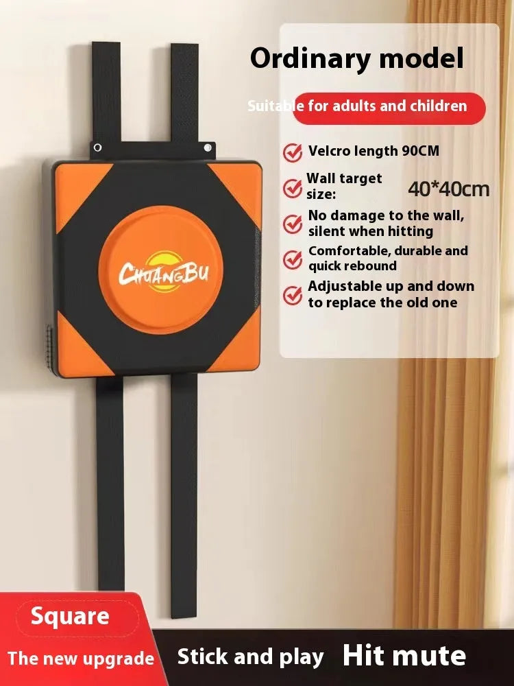 Boxing sandbag home fight wall target hanging PU punch bag with round square options and boxing gloves