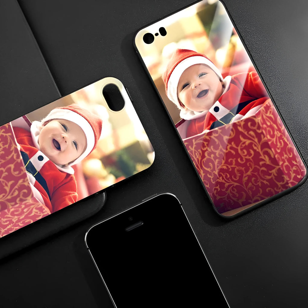 Slim patterned hard case for iPhone with raised camera edge and precise button cutouts.