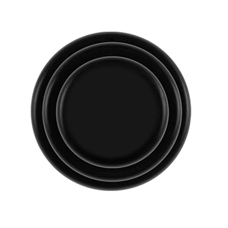 Black and white silicone car door shock pads showing 20mm size and adhesive backing.