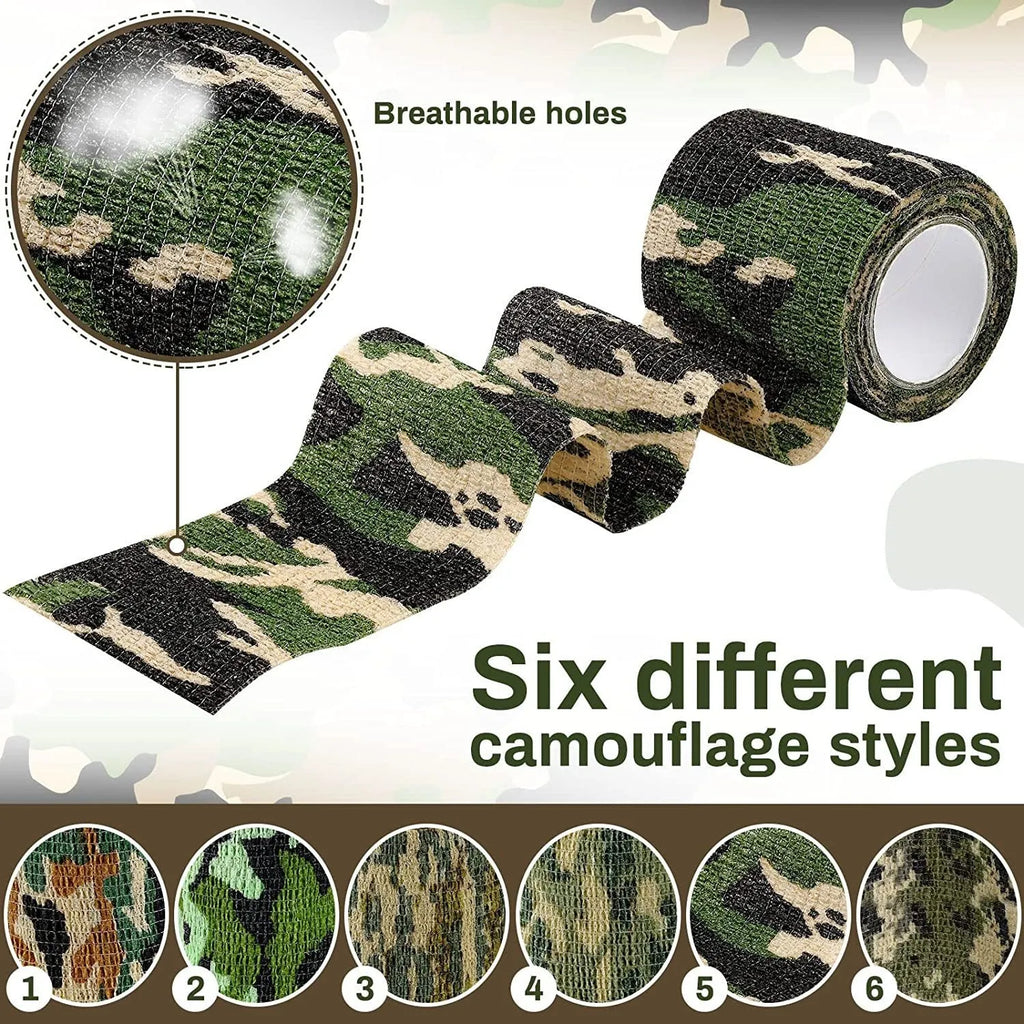 Non-woven camouflage bandage roll self-adhesive 5cm x 4.5m in ACU pattern