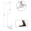 Mobile phone bed bracket with overhead support shelf in black and white colour options