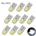 Silicone T10 COB LED car bulb 12V DC 21.5mm 180-degree offset socket for side marker and license plate lights