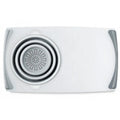 Gray PP+TPR multi-functional 3 in 1 chopping board with detachable folding drain basket and thickened cutting surface