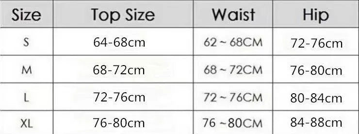 Women's solid black or orange one-piece polyester swimsuit with size guidance