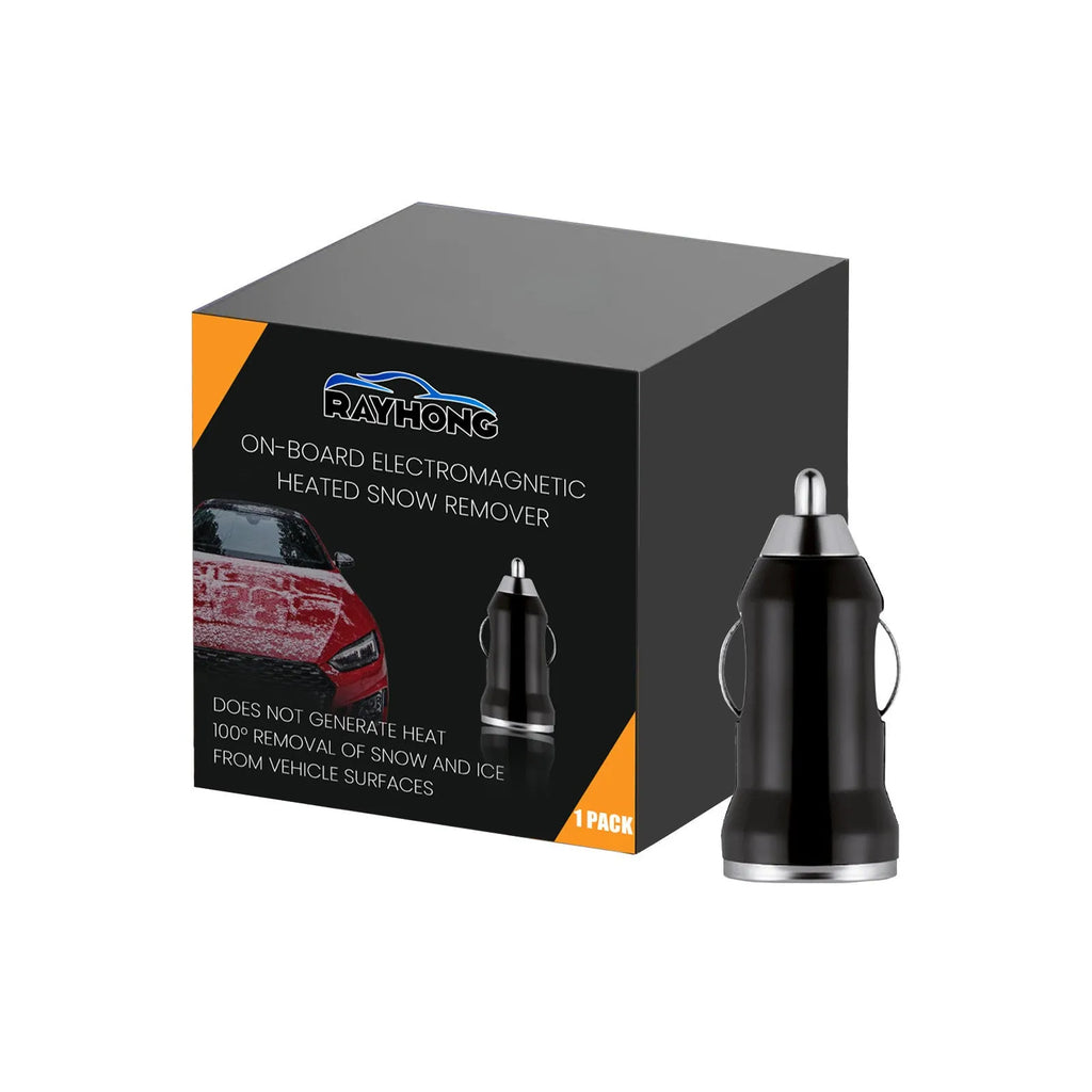 Black car snow melting charger 5.5 x 2.3 cm for windscreen ice removal
