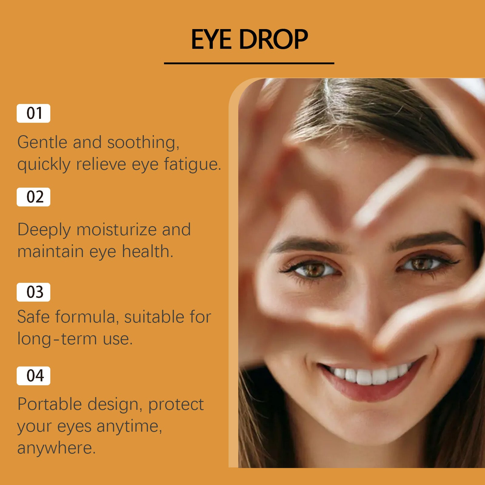 Deep Hydration Eye Drops for Tired & Dry Eyes - Soothing Honey Fluid to Relieve Fatigue & Discomfort