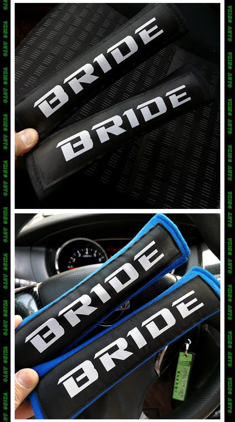 Cotton sponge cloth car shoulder sleeve decoration set with embroidery detail in black, blue or red