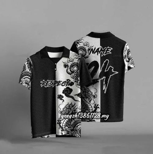 Black oversized t-shirt with a raised 3D digital print graphic on the front.