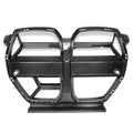Dry carbon fibre front bumper grille for BMW M3 M4 G80 G82 in black 3K weave with UV coating