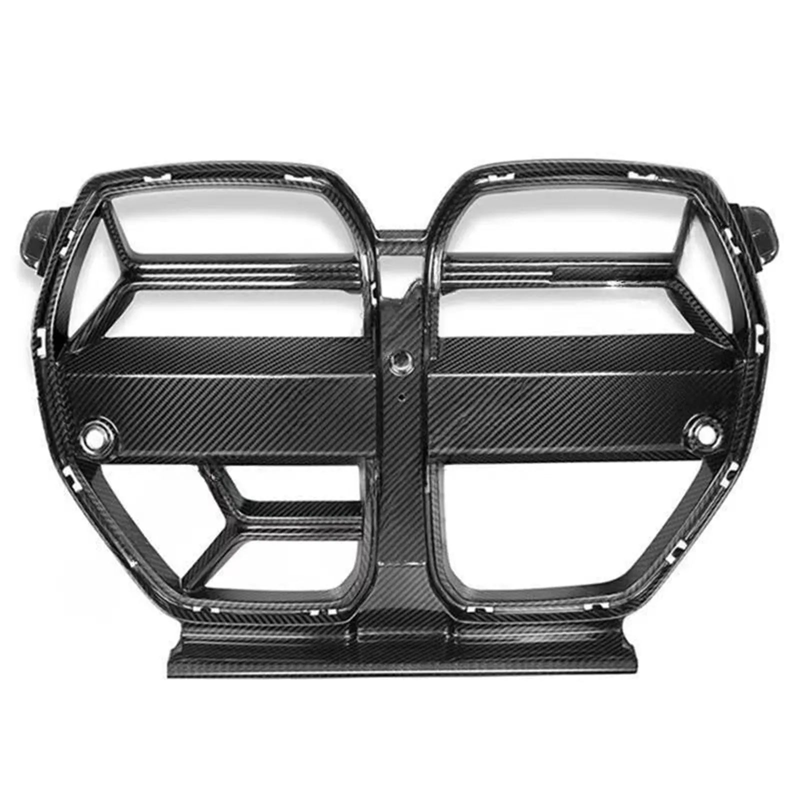Dry carbon fibre front bumper grille for BMW M3 M4 G80 G82 in black 3K weave with UV coating
