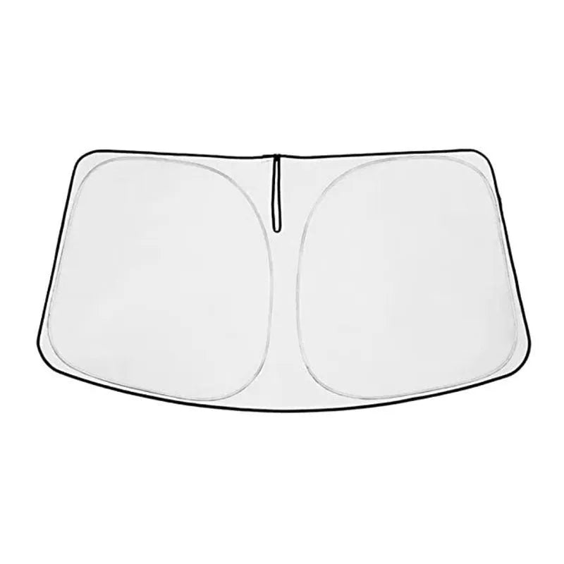 Silver reflective car sunshade cover designed for the front windshield of a Toyota Noah XOVY 90 series.