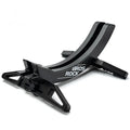 Black and green ABS wall-mounted bike parking rack holder for road and mountain bikes with universal fit