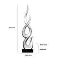 Solid resin high-rise festival decoration ornament in a choice of colours including gold, silver, red, and transparent gradients.