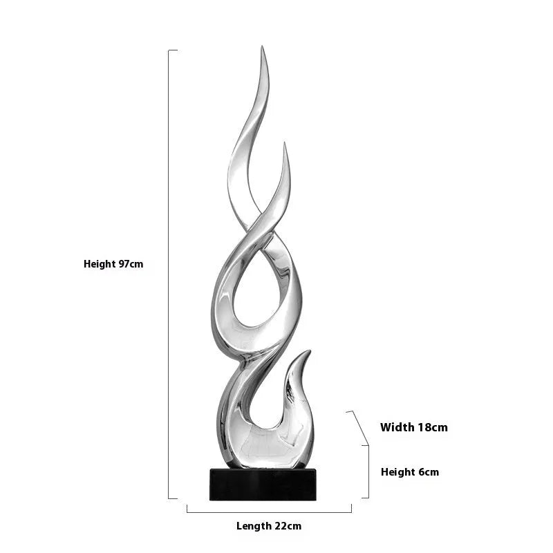 Solid resin high-rise festival decoration ornament in a choice of colours including gold, silver, red, and transparent gradients.