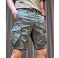 Korean-style loose straight overalls pants with multiple pockets in black, grey, green or khaki colours