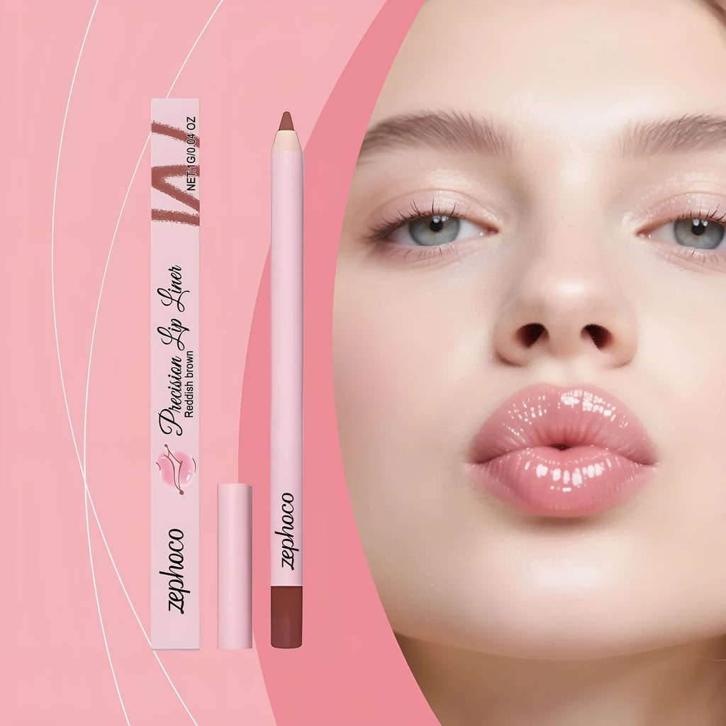 Colour rendering lip liner in Bean Pink shade with packaging dimensions 2x1.5x14.5 cm