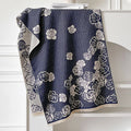 thick imitation cashmere scarf in gray with tassel detailing, 185x65cm