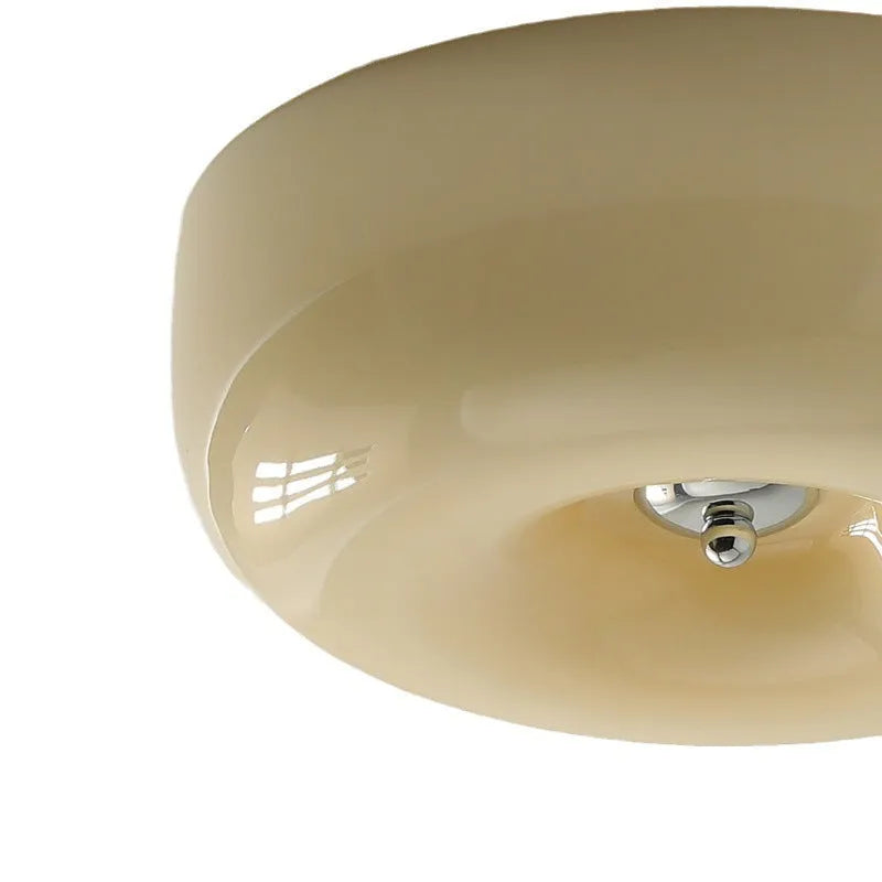 Cream coloured American vintage style bedroom ceiling light with three-colour switching