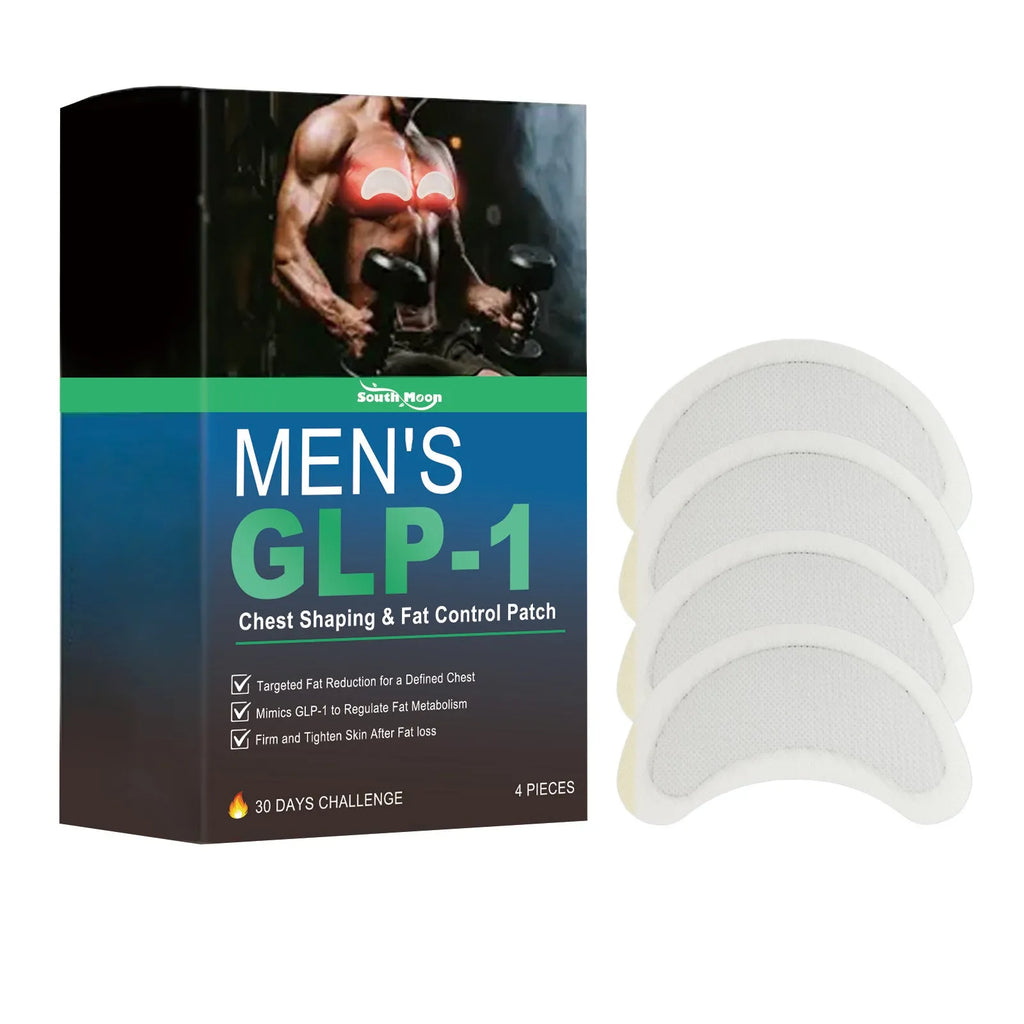 Men's figure control patch gentle and compact 4-piece pack with active ingredients for chest application