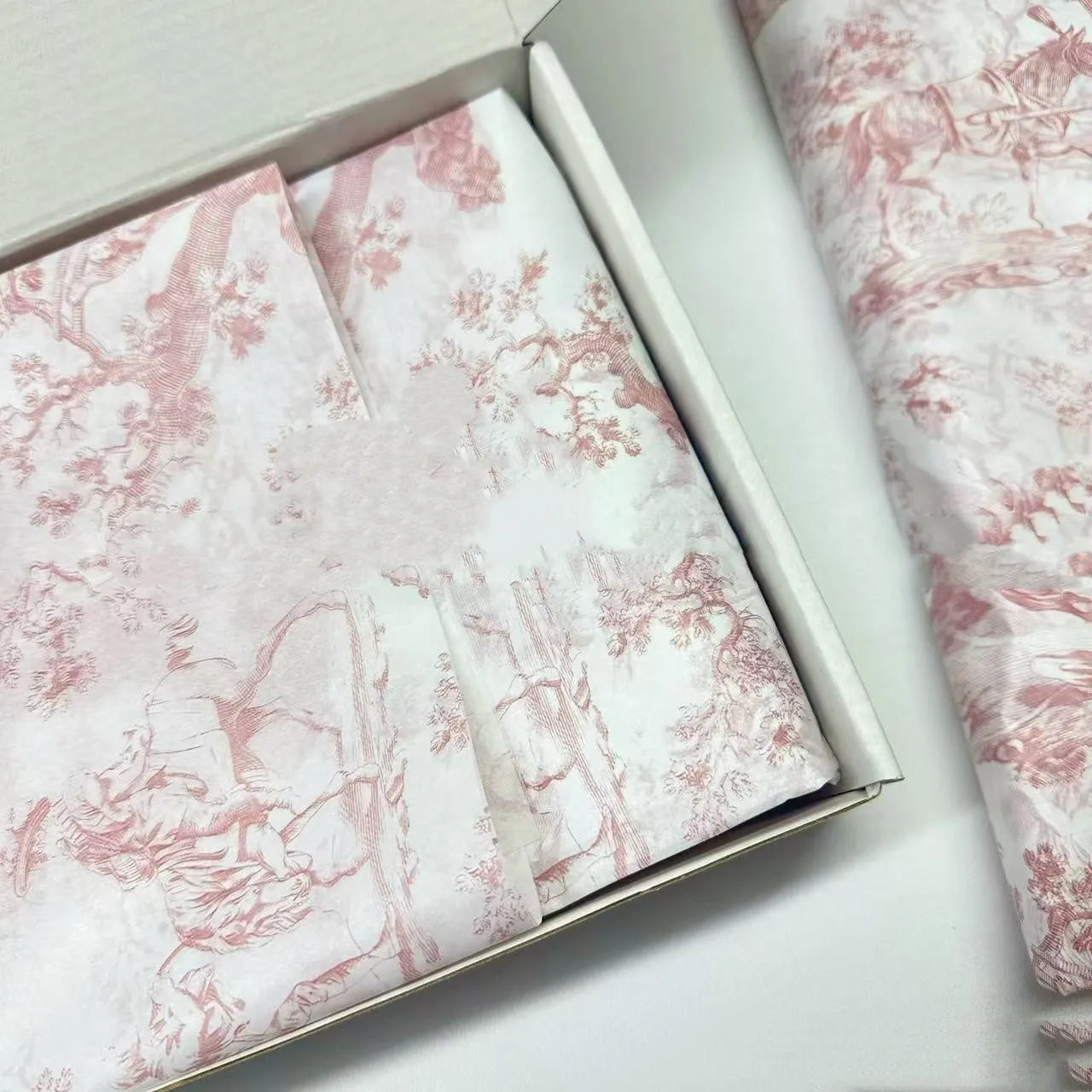 French MG retro style tissue paper sheet measuring 50x70cm in pink purple and green purple colour options