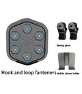 Black smart boxing machine with Bluetooth link and 200kg strike capacity