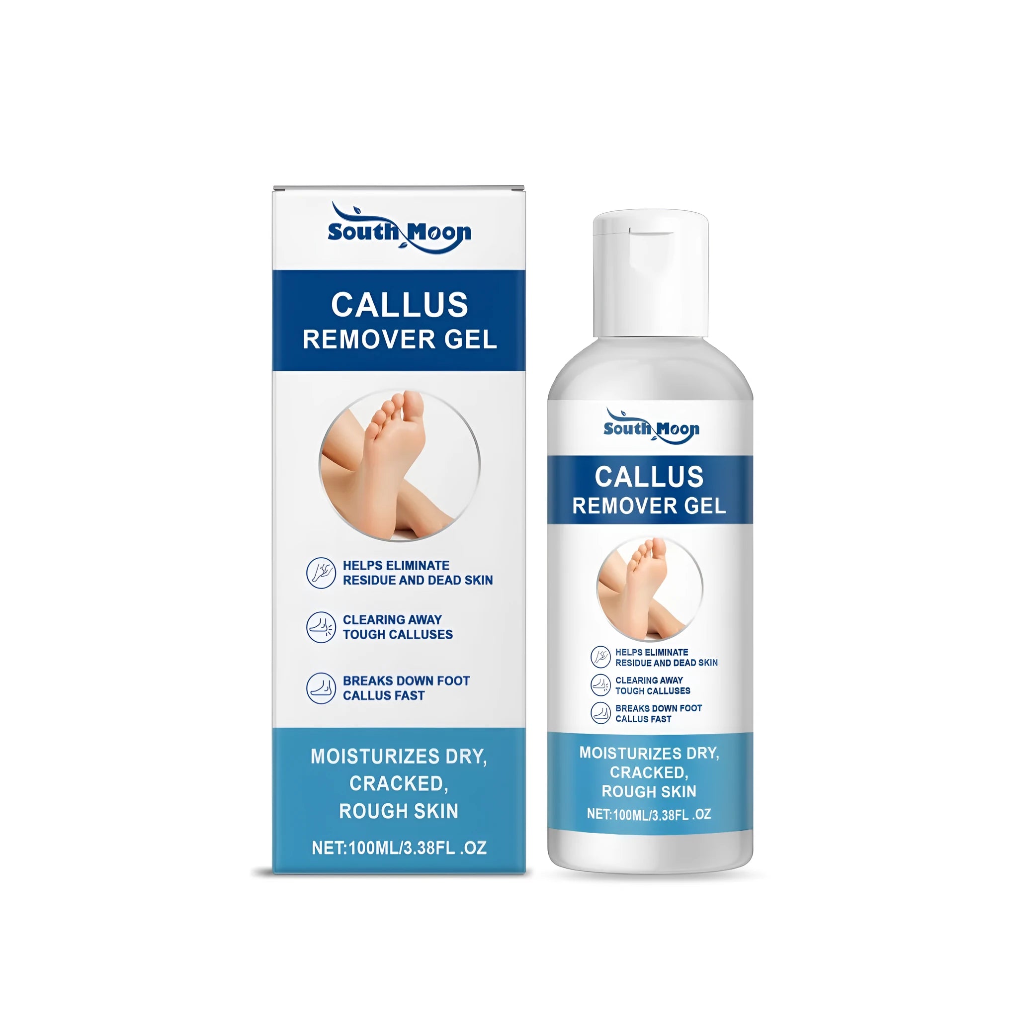 100g tube of callus remover gel for feet with coconut oil and tea tree oil