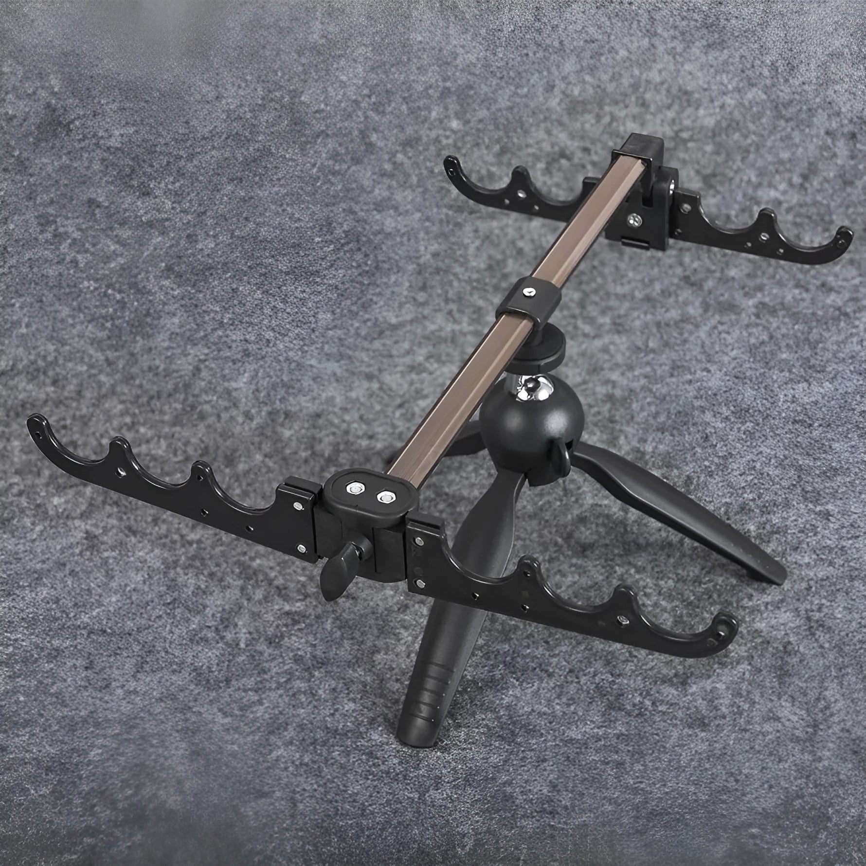 Aluminium alloy ice fishing tripod rod holder bracket for small ice fishing rods