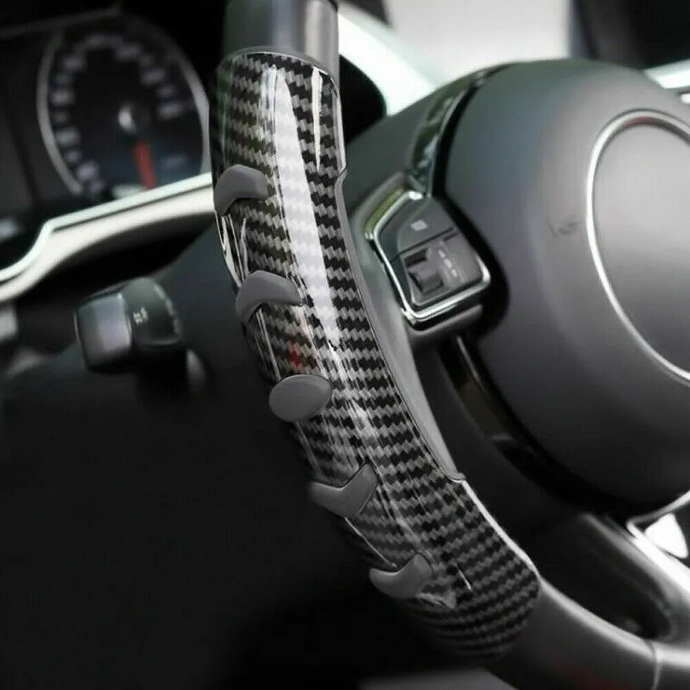 Carbon fibre black fibre anti-skid sleeve for 38cm diameter car steering wheels