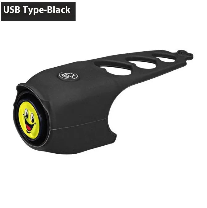 Bicycle electronic horn plastic fixture black colour 12.5 x 5.5 x 4.3 cm handlebar mount
