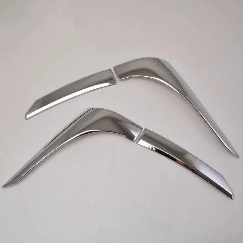 Silver ABS electroplated tail light eyebrow decoration set for Mitsubishi Outlander