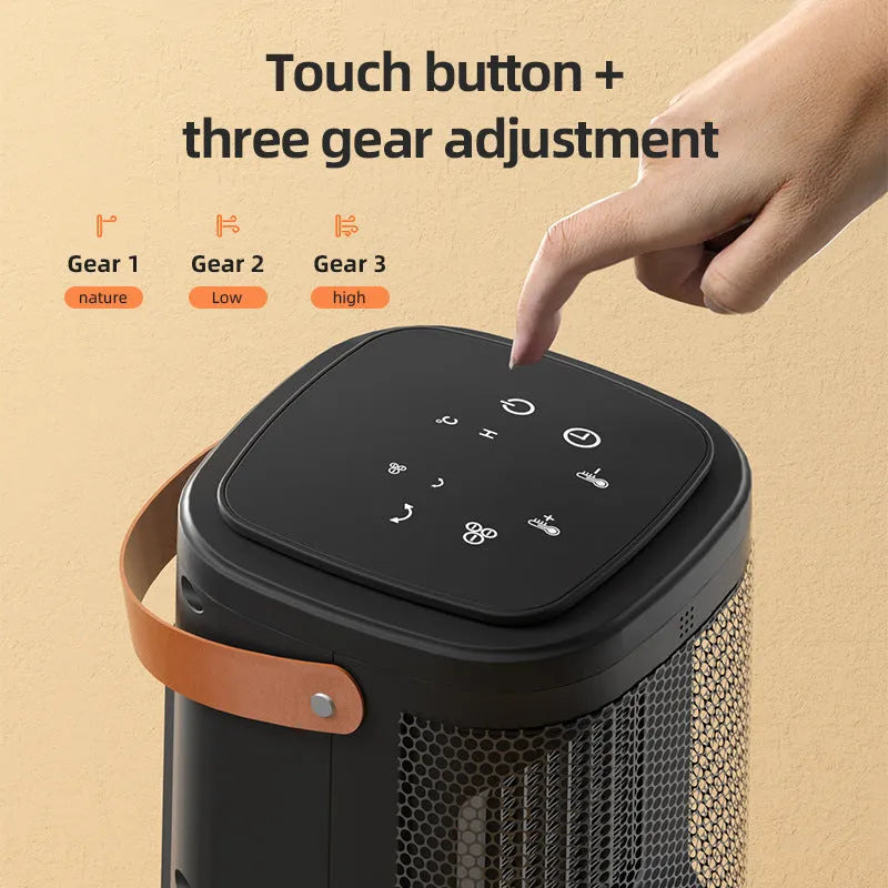 Portable heating radiator with touch screen remote control in 618 electronic model colour