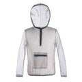 Rayman Jungle Run breathable insect-proof jacket in smoky gray mesh cloth for outdoor mountaineering and jungle crossing