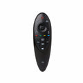 Black ABS remote control for LG AN-MR500G/AN-MR500, side view showing button layout and compact size