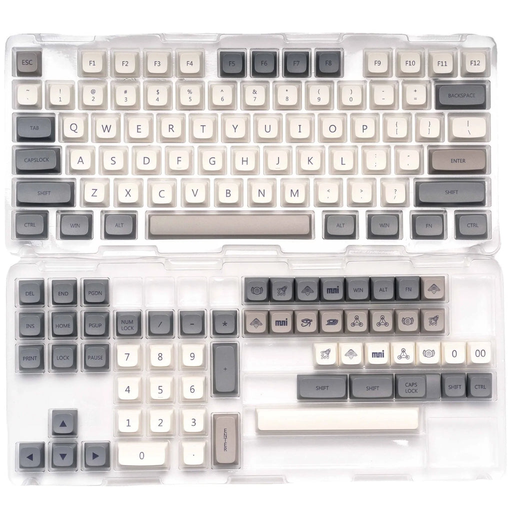 133 key PBT sublimation keycap set for red axis mechanical keyboard with key puller and cowhide box